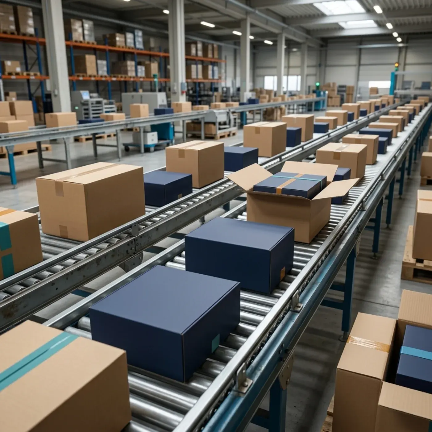 Packing line for European distribution